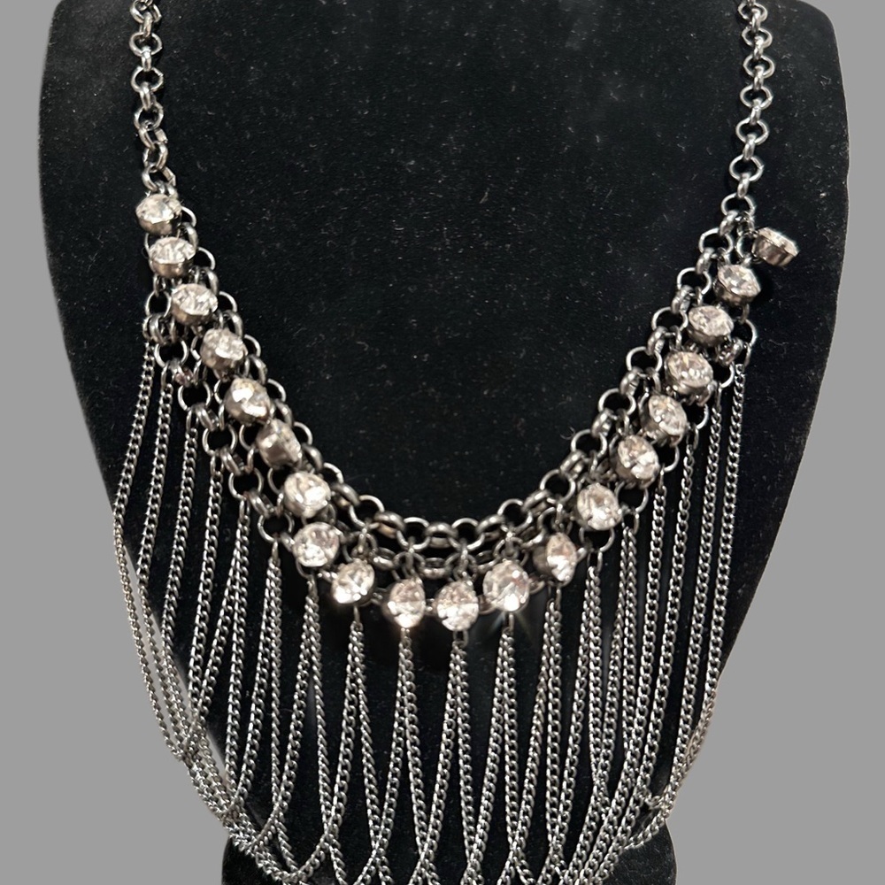 Jewelry Bundle (4) Necklace, Bangle, Stretchy Ring & Double Heart Earrings Set - Picture 4 of 14